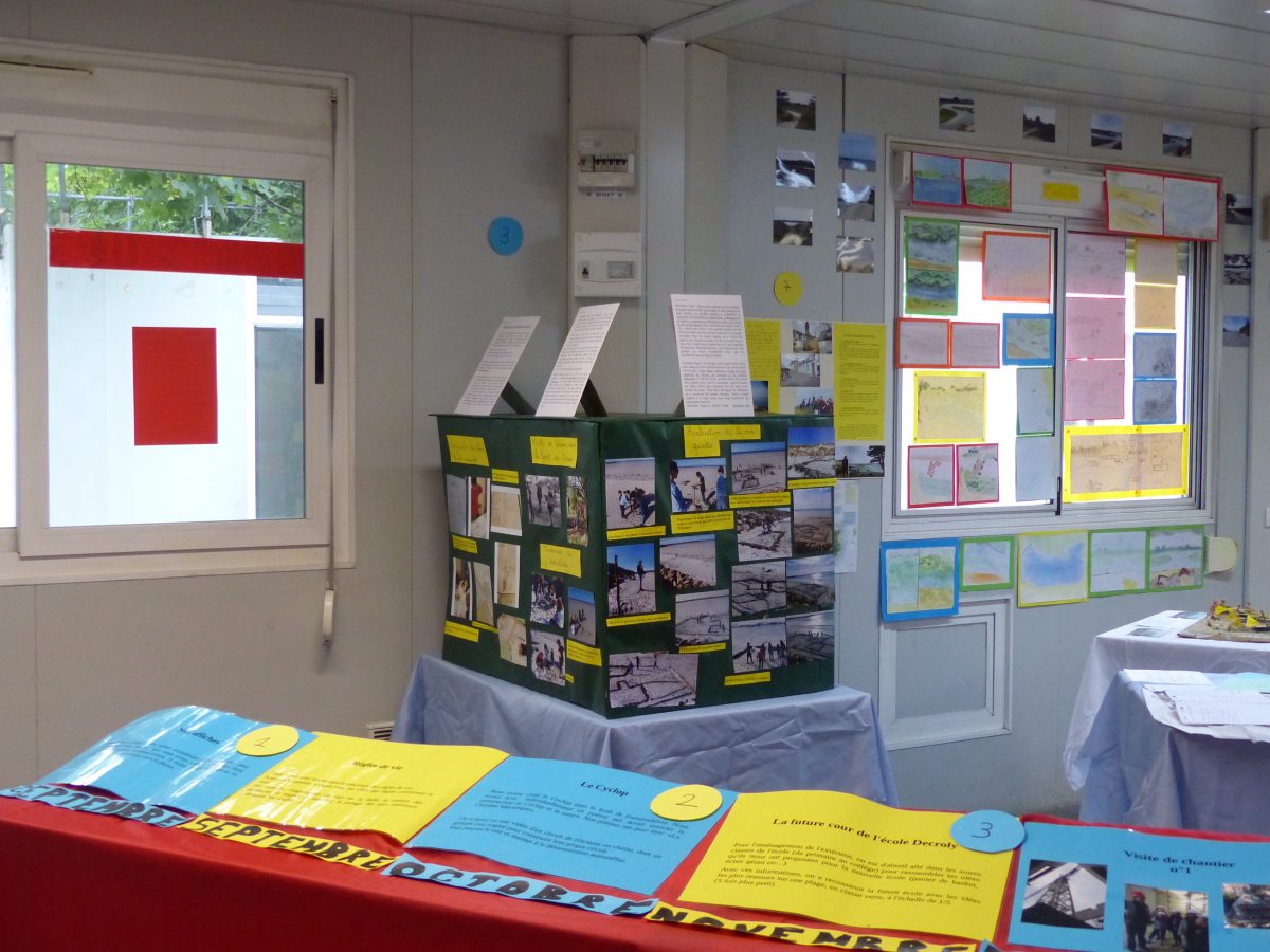 L’aménagement  de l’espace extérieur de la future école : de la réflexion à la concrétisation en classe verte