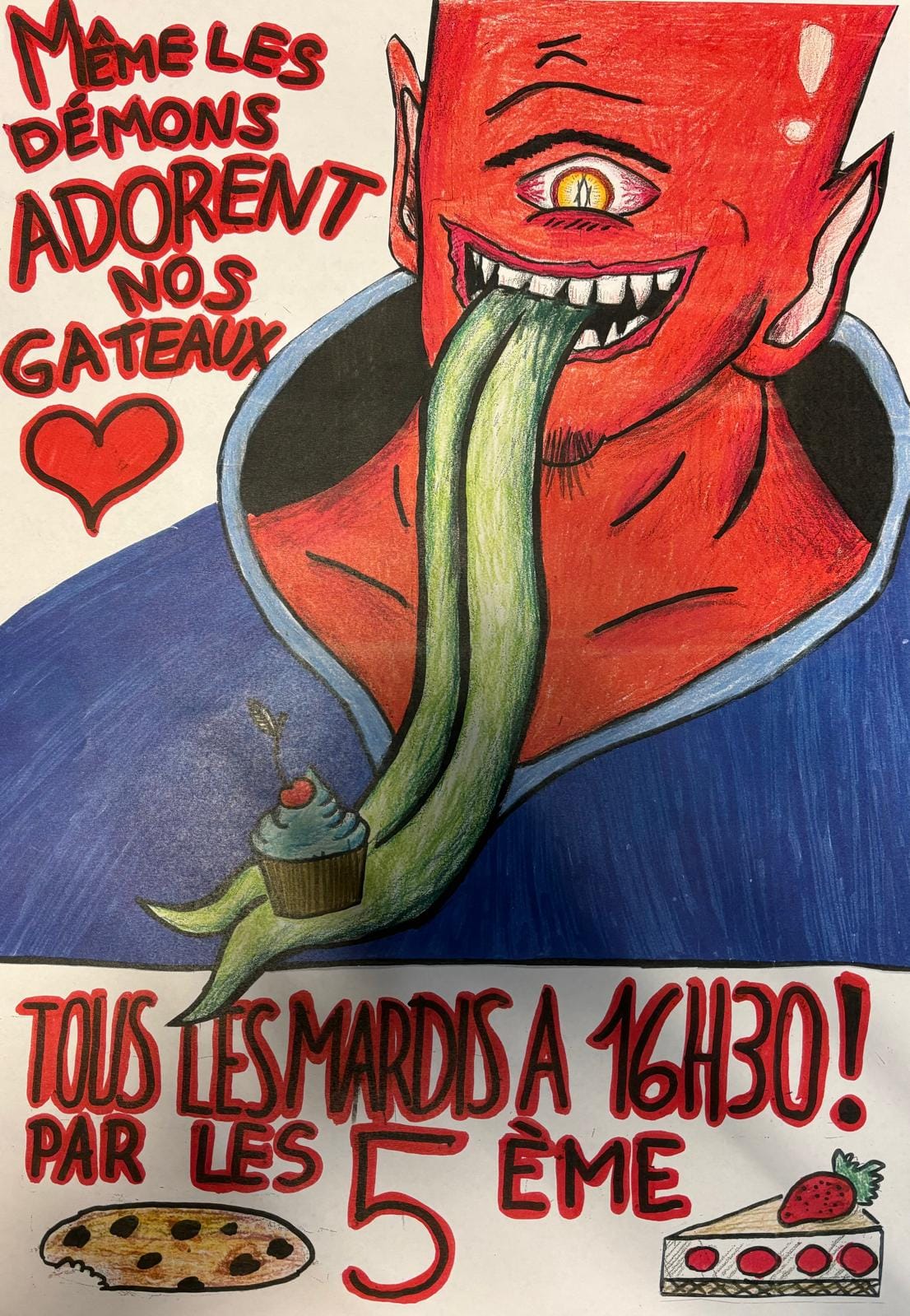 Vente de gâteaux par les 5è